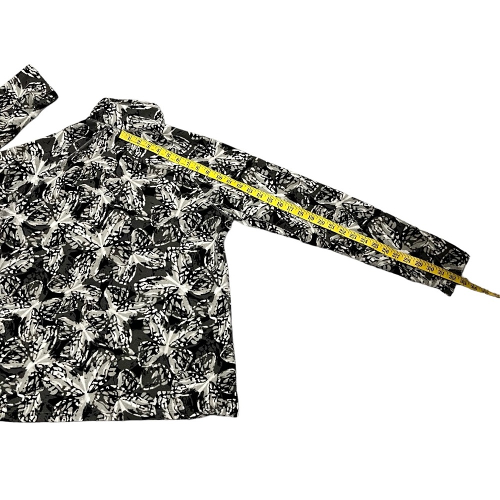 Eddie Bauer Women’s Cloud Layer 1/4 Zip Fleece Pullover Butterfly Print … - Picture 13 of 15
